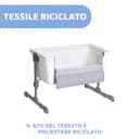 Chicco Next2Me Essential Culla Neonato Fianco Letto, Culla Co-Sleeping, Compatibile con Diversi Letti, Altezza Regolabile, Buona Circolazione dell'Aria, Materasso e Borsa inclusi, 0-6 Mesi, Bianco - 6