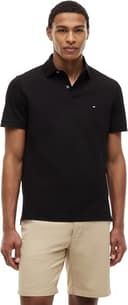 Tommy Hilfiger Herren Poloshirt Kurzarm 1985 Regular Fit, Schwarz (Black), XXL - 1
