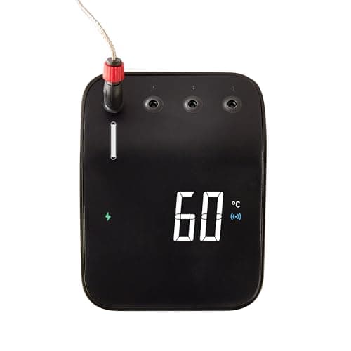 Weber Connect Smart Grilling Hub, termómetro inteligente con Bluetooth y WLAN, control en el dispositivo o mediante la aplicación, instrucciones paso a paso y recetas, hasta 4 sondas - Negro (3202)