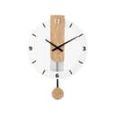 ZGUZMCMK Minimalist Wall Clock with, Modern Design in Wood And Glass, Easy Installation, Suitable for Study, Living Room, Office, Arabic Numerals - 1