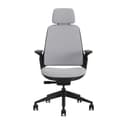 Steelcase Series 1 Upholstered Ergonomic Office Chair With LiveBack Lumbar Support, 4D Armests, Adjustable Headrest Grey; Made in Europe - 4