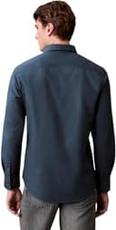 Calvin Klein Men's LS Solid Oxford Classic Shirt LV140EM125 Other Shirts, Blue (Navy Teal), XL - 2
