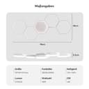 Yuanfenghua Plafoniera LED, Smart lampada da soffitto Alexa con telecomando che cambia colore, lampada da camera da letto soggiorno illuminazione moderna a soffitto lampadario, 90cm, bianco - 6