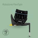 Maxi-Cosi Mica 360 S Comfort, Tessuti Traspiranti, Seggiolino Auto Girevole 360, 0-4 Anni (40-105 cm), Rotazione FlexiSpin, 5 Posizioni Reclinate, Protezione G-CELL, Ganci per Cinture, Authentic Black - 2