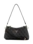 GUESS bolso de hombro bolso bandolera Noelle II Tri Compartment Shoulder Crossbody Bag Coal Logo negro - 1