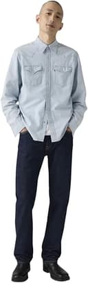 Levi's Herren Jeanshose 501 Original mit Knopfleiste, Straight Fit, Rinse, W34/L34 - 5