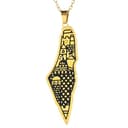 Prodotti per Ragazze Argento Sterling 925 da Uomo, Ciondolo con Mappa Gioielli Arabi africani, per Donne, Collana Palestina in Oro s - 2