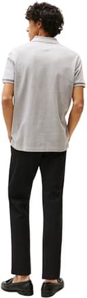 Tommy Hilfiger Herren Poloshirt Kurzarm Contrast Collar Block Regular Fit, Grau (Light Grey Heather), M - 2