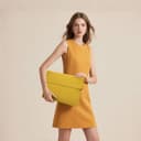 HYZUO 13,3-14 Pollici Custodie Laptop Borsa con Funzione Stand per MacBook Pro 14 M5/M4/M3/M2/M1 2026-2021, MacBook Pro/Air 13,3, 13,5" 13,8" Surface Laptop, HP Spectre X360 13/14, Giallo Oliva - 7