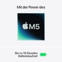 Apple 15" MacBook Air Laptop, M5 Chip mit 10‑Core CPU und 10‑Core GPU: Entwickelt für KI, 15,3" Liquid Retina Display, 24 GB gemeinsamer Arbeitsspeicher, 1 TB SSD, Touch ID, WLAN 7; Mitternacht - 2