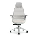 Steelcase Silla de Oficina ergonómica Serie 1 con Soporte Lumbar LiveBack, reposabrazos 4D, reposacabezas Ajustable, Gaviota 66 x 64 x 114 Pulgadas - 3