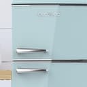 Cecotec Frigorífico 2 Puertas Retro de 215 L Bolero CoolMarket 2D Origin 215 Blue E. Altura 148,2 cm y 55,2 cm de Ancho, Luz, Tirador Cromado, Bandejas Cristal, Control de Temperatura, Azul - 8