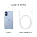 Apple iPhone 17 256 GB: display 6,3" con ProMotion, chip A19, fotocamera frontale Center Stage per selfie di gruppo più facili, più resistenza ai graffi, un giorno intero di batteria; Azzurro nebbia - 6