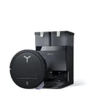 ECOVACS Robot aspirapolvere lavapavimenti DEEBOT T50 OMNI Gen3, 25.000 Pa, spazzola laterale e mocio a estensione, ZeroTangle 3.0, AIVI 3D 3.0, stazione OMNI All-in-One, lavaggio a 75 °C, 81 mm, Nero - 1