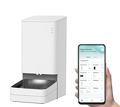 XIAOWAN - Distributore automatico di cibo per cani, Dispenser cibo per animali domestici, controllo remoto con app Xiaomi Home, erogazione programmabile
