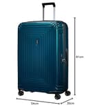 Samsonite Neopulse - Spinner XL, Koffer, 81 cm, 125 L, Blau (Metallic Blue) - 11