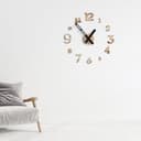 Giallobus - Reloj Typos - Typos - Madera de MDF - Float ⌀ 60/80/110cm - 07 - Wood - Reloj de Pared Moderno - Números Adhesivos 3D - Diámetro Variable 60/80/100cm - 3