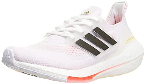 adidas Damen Ultraboost 21 W Laufschuhe, Mehrfarbig Ftwbla Negbás Rojsol, 39 1/3 EU