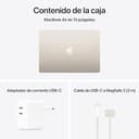 Apple 2025 MacBook Air de 15 pulgadas con chip M4: diseñado para Apple Intelligence, pantalla Liquid Retina de 15,3 pulgadas, 16 GB de memoria unificada, 512 GB SSD, teclado portugués; Blanco estrella - 6