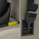 Kinderkraft I-GROW 2 PRO Seggiolino auto 0-36 kg, I-SIZE 40-150 cm, Seggiolino 360 girevole, con Isofix Base, Reclinabile Posizione sdraiata, Poggiatesta regolabile, Gruppo 0 1 2 3, Nero - 4