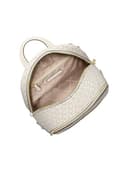 Michael Kors Rhea Medium Signature Logo Backpack Light Cream Multi - 2