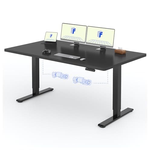 FLEXISPOT Scrivania Elettrica Regolabile in Altezza a 2 Motori 180x80 cm con Piano Unico, Pannello con Memoria, Portata 100 kg