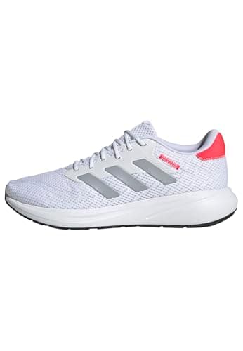 Adidas Unisex - Adulto Response Runner Shoes, Ftwr White/Halo Silver/Lucid Red, 46 EU