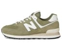 New Balance Unisex-Adult 574 V2 Sneaker, Dark Olivine/Sea Salt, 12.5 Wide Women/11 Men - 4