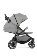 Sillas de paseo marca Joie. Modelo Buggy & Sportwagen Litetrax Pro bis 22 kg belastbar mit Schieber-Ablagefach & Regenschutz - Pebble - 4