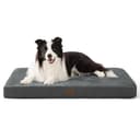 Bedsure Cuscino per cani in memory foam, tappetino per cani, misura grande, ortopedico, materasso per cani, lavabile e antiscivolo, letto per cani interno, grigio, 89 x 56 x 8 cm - 1
