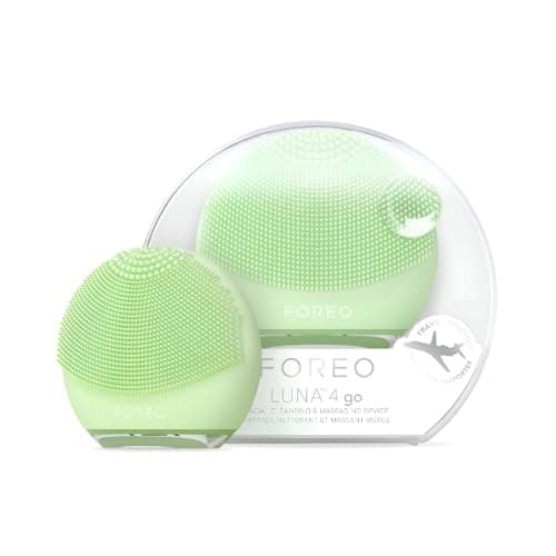 FOREO LUNA 4 go Cepillo de limpieza facial y masajeador facial reafirmante, cuidado facial premium, mejora la absorción de productos para el cuidado de la piel facial, herramientas simples para el