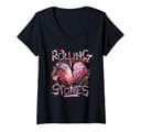 Donna Ufficiale The Rolling Stones Exclusive Hackney Diamonds Maglietta con Collo a V - 1