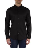 Armani Exchange Long Sleeve Ultra Stretch Lyocell Button Down Shirt. Slim Fit Men's Shirt, Black, XXL - 2