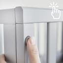 roba Lettino Co-sleeping safe asleep 3 in 1, 45 x 90 cm, Altezza Regolabile, Set Completto con Culla, Inserto, Barriera in Tessuto e Ruote con Freni, Legno Laccato Bianco - 16