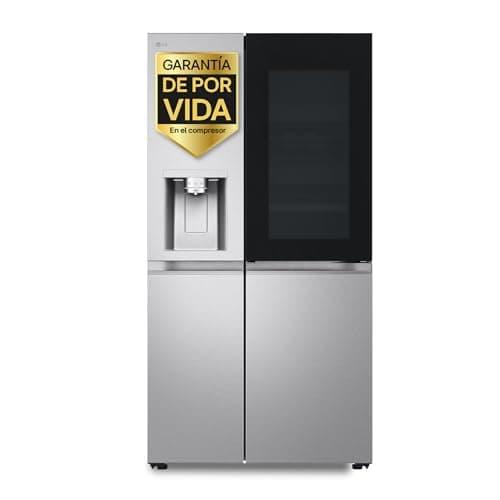 LG GSXE90MBAD - Frigorífico Side by Side, Serie 900, Instaview Door-In-Door, Clasificación D, 628 L, Acero texturizado antihuellas,