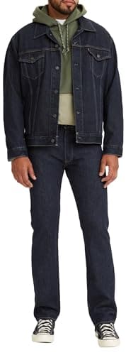Levi's Uomo 501 Original Fit Jeans, One Wash, 34W / 32L