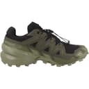 Salomon Speedcross 6 - Tenis para hombre, Std, Negro/Turba/Verde Liquen Profundo, 12 - 3