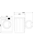 C HD 94M WBS UK  Heat Pump Tumble Dryer – 9kg capacity, heat-pump technology, White, WiFi Smart (HomeWhiz) & ColdGuard, large-load family tumble dryer - 7