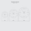 Giallobus - Orologio Bilay - Simple relief - Legno Mdf - Premium 45x45cm - n.02 Wall - Artigianale Made in Italy - Silenzioso - Idea regalo - Moderni doppio livello - 6