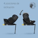 Maxi-Cosi Emerald 360 S i-Size, Silla coche 360 giratoria 0-12 años (40-150 cm), 360° FlexiSpin, Silla coche bebé, 4 posiciones reclinación, Protección contra impactos laterales G-CELL, Tonal Black - 4