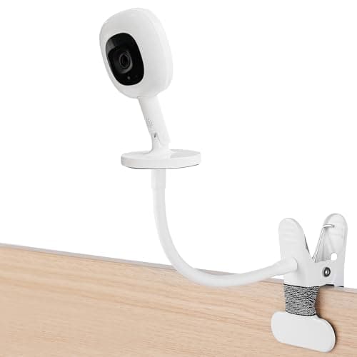 iTODOS 2Pack Baby Monitor Mount Compatible with Nanit Pro Smart Baby Monitor & Flex Stand Baby Monitor, 8inches Flexible Arm Monitor Accessory,Attach Your Baby Cam Wherever You Like