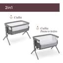Chicco Next2Me Armonia, Culla Neonato Fianco Letto, Spondina Apribile, 11 Livelli di Altezza, Altezza Regolabile da 66 fino a 83 cm, 4 Ruote, Ottima Circolazione dell’Aria, Grigio - 3