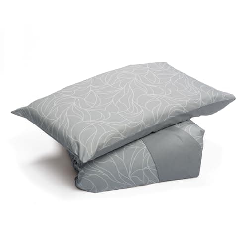 Foppapedretti Noche & Naturaleza - Funda nórdica para Cama Individual 1P con Funda de Almohada; Onda Perla 100% algodón, Fabricado en Italia