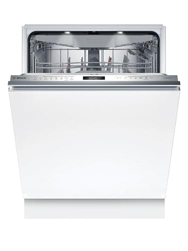 Bosch XXL Geschirrspüler Vollintegriert 60 cm, Serie 6, Made in Germany, Besteckschublade, Zeolith Trocknung, Extrem Leise, Max Flex Körbe, Smart Start, Extra Clean Zone, Time Light, SBV6ZCX25E