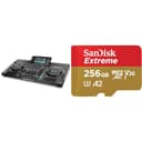 Denon DJ SC LIVE 4 - Standalone DJ Controller, 4-Channel Mixer, Amazon Music Unlimited Streaming & SanDisk 256GB Extreme microSDXC card + SD adapter + RescuePRO Deluxe, up to 190MB/s - 1