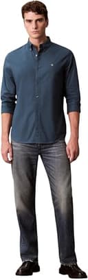 Calvin Klein Men's LS Solid Oxford Classic Shirt LV140EM125 Other Shirts, Blue (Navy Teal), XL - 6