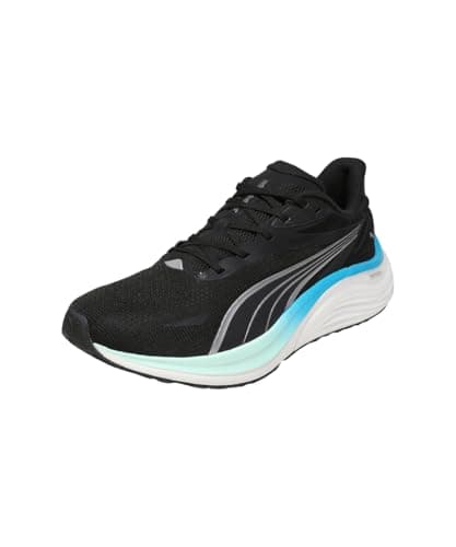 Puma Electrify Nitro 4Road - Tenis de Correr para Hombre, Puma Black Mint Melt Speed Blue, 40.5 EU