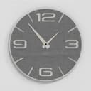 Giallobus - Reloj premium - Simple relief - Madera de MDF - Premium 45x45cm - n.03 Grey wood - Artesano Made in Italy - Silencioso - Idea de regalo - Doble nivel moderno - 1