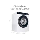 Haier I-Pro Series 3 HW100-BP14939-S - Lavadora Carga Frontal 10KG, Función Vapor, Motor Inverter, Tratamiento Antibacterias, 1400 RPM, Fin Diferido, Detector Automático de KG, 15 Programas, Blanco - 2