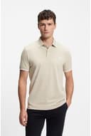BOSS Mens Passertip Logo-Patch Slim-fit Polo Shirt in Stretch Cotton - 3